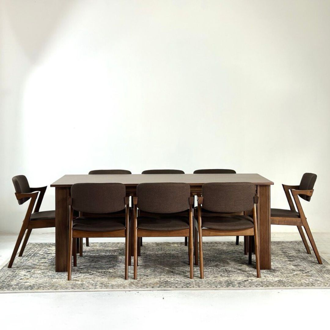 Kingsley 2.1m Dining Table with Zack Chair