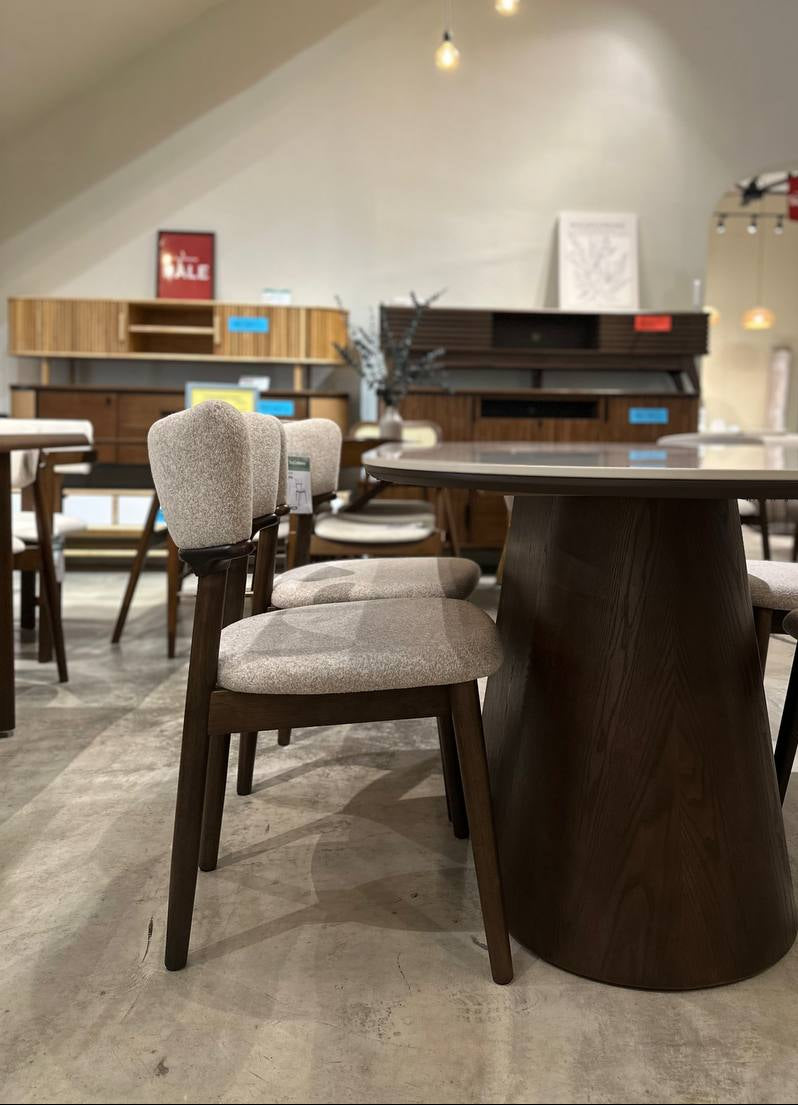 Tiara 1.8m Sintered Stone Dining Table with Lyra Chairs