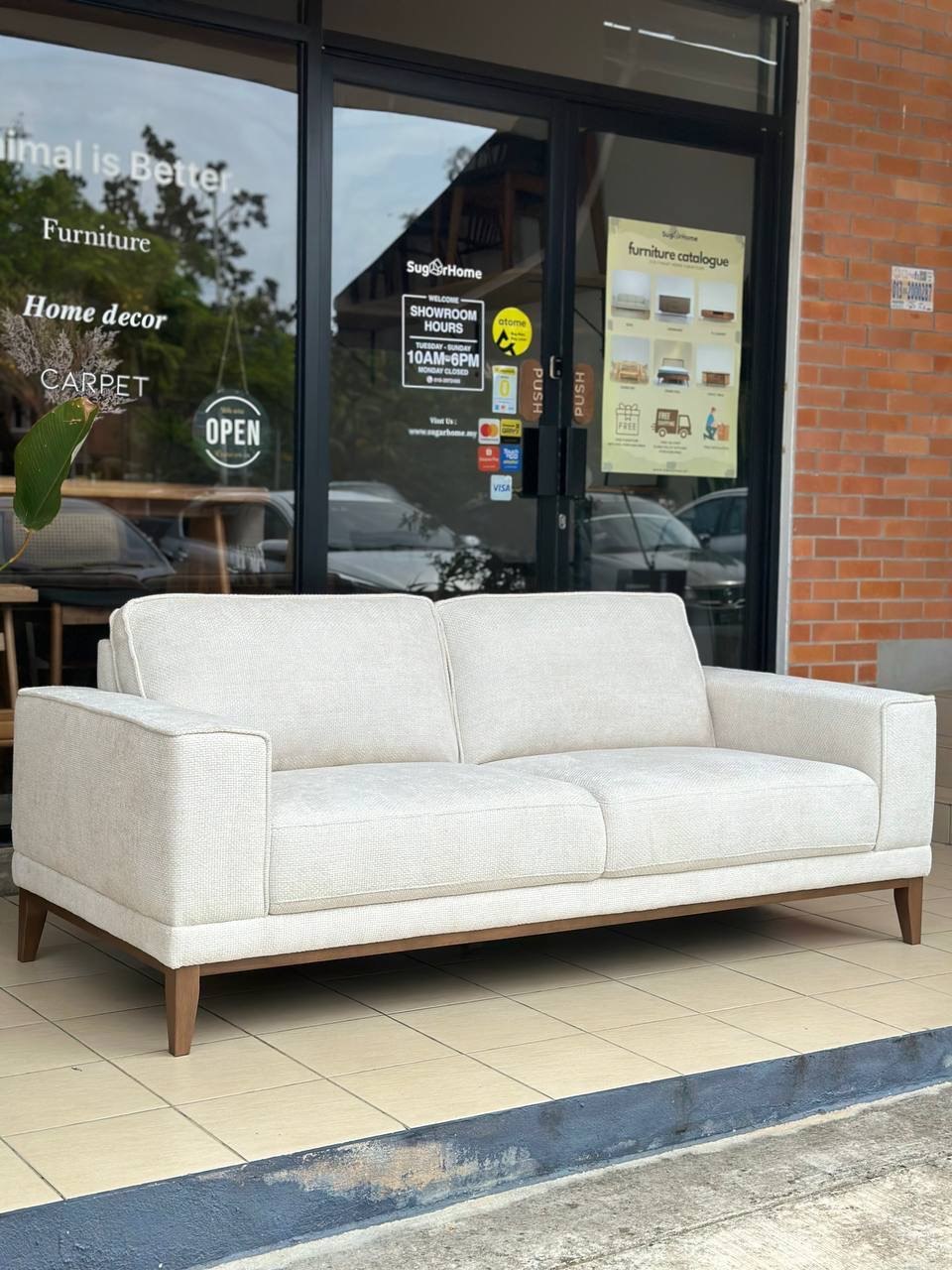 Combo Living Sale – Eleanor Dining Set & Amelia 3-Seater Sofa