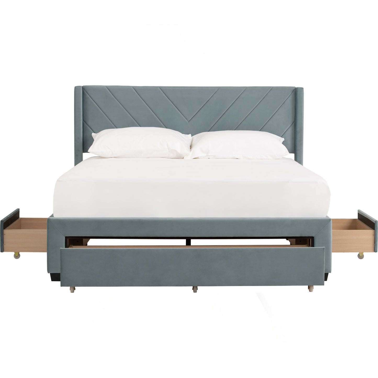 Tricia Queen Bed with Drawer Storage
