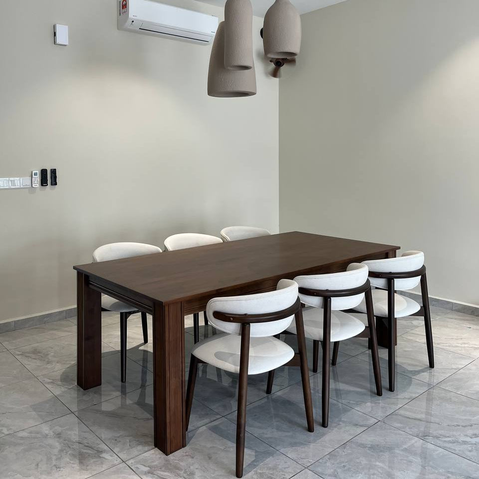Kingsley 2.0m Dining Table with Zera Chairs