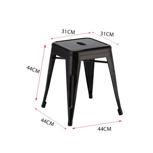 Metal Chair Stool in Black Color