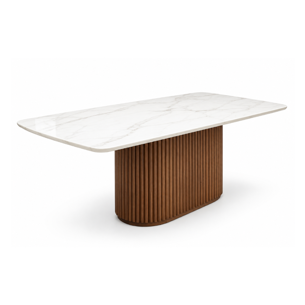 Amber Marble Dining Table