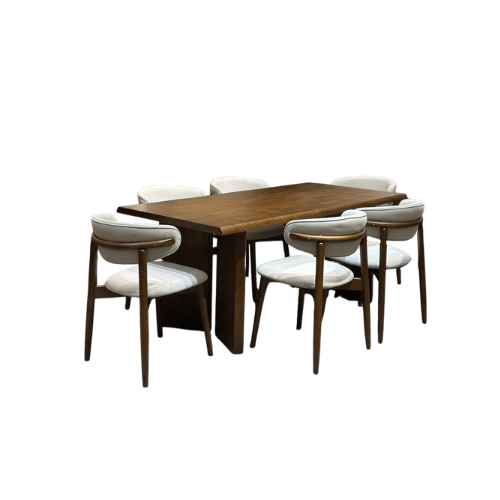 Indra 1.8m Dining Table with Zera Chairs