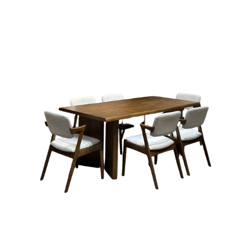 Indra 1.8m Dining Table with Zack Chairs