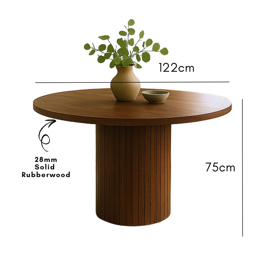 Tuah 1.2m Round Dining Table