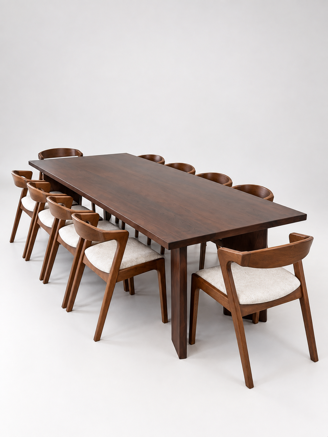 Andika Nyatoh 2.1m Dining Table with Zara Chair