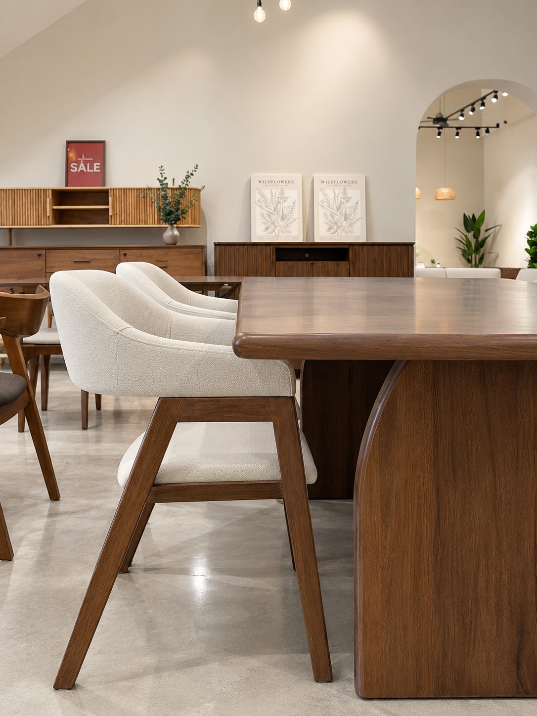 Belle 1.8m Dining Table with Belle Chair