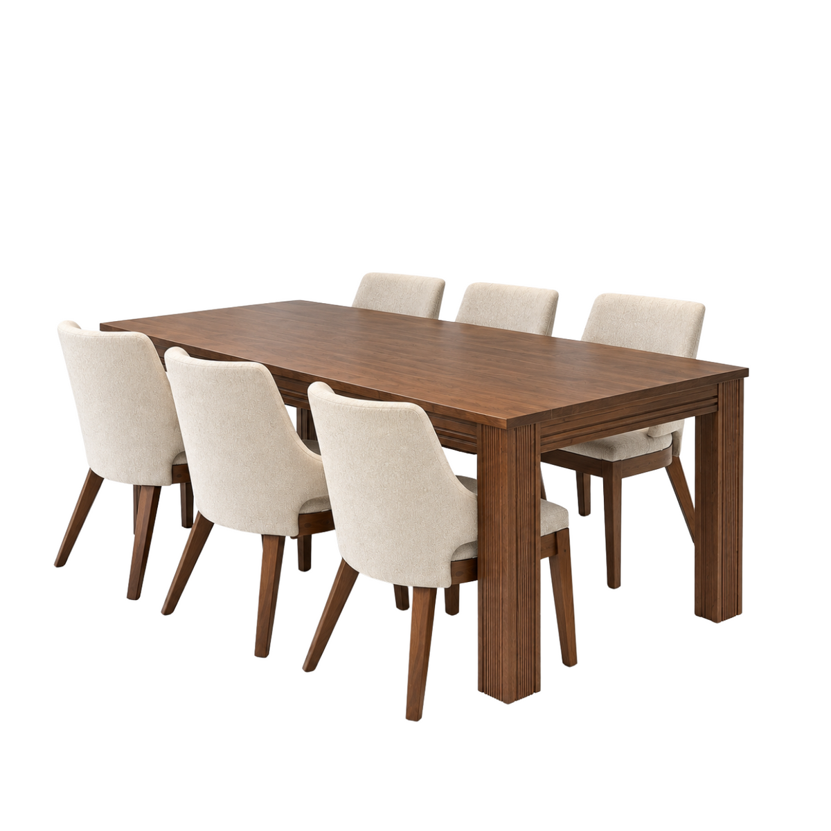 kingsley 2.0m dining Table with Abil Chairs