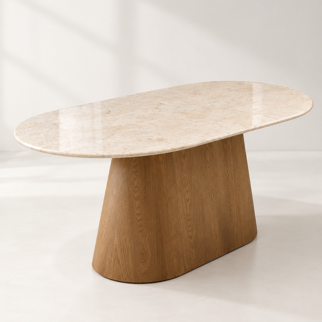 Thea 1.6m Marble Dining Table