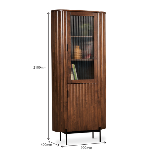 Edward Display Cabinet / Book Cabinet