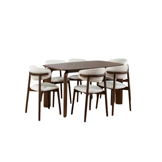 Kencana 1.6m Dining Table with Zera Chairs