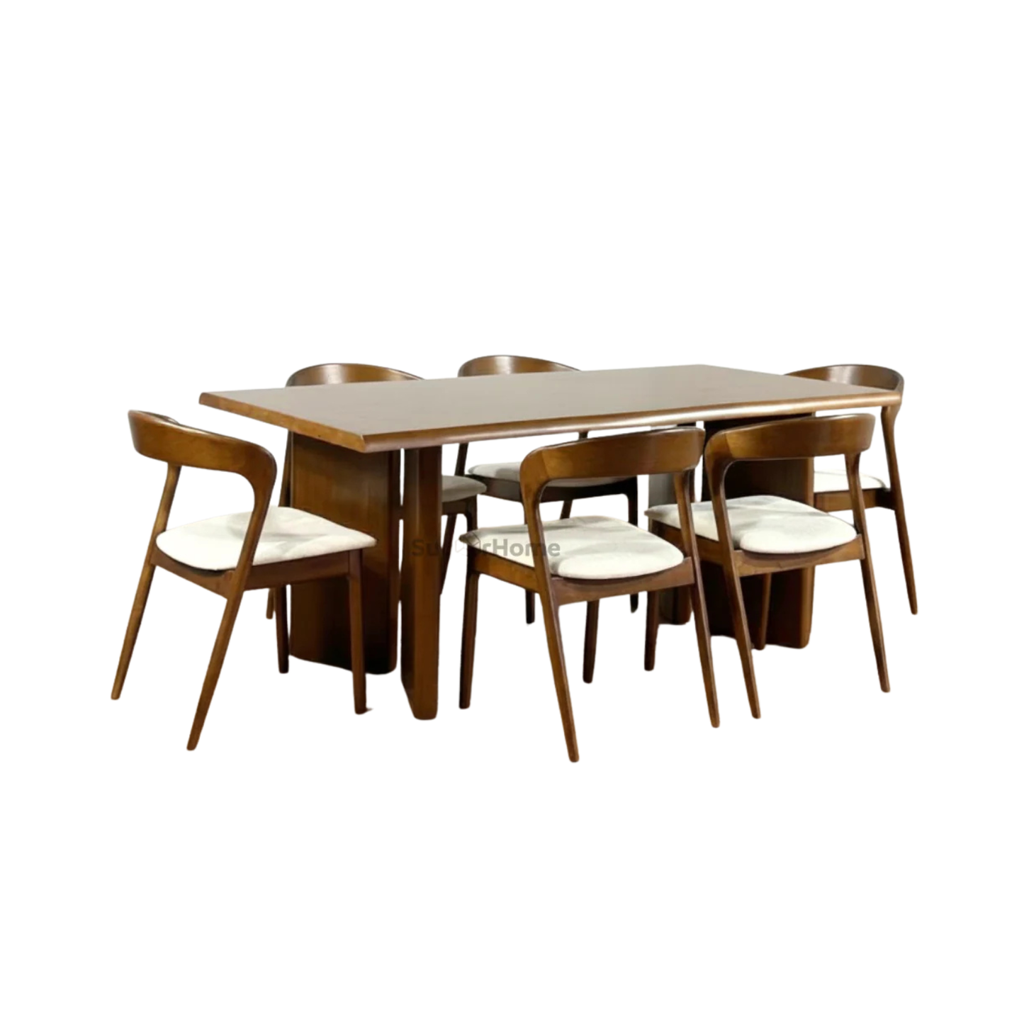 Indra 1.8m Dining Table with Indra Chairs