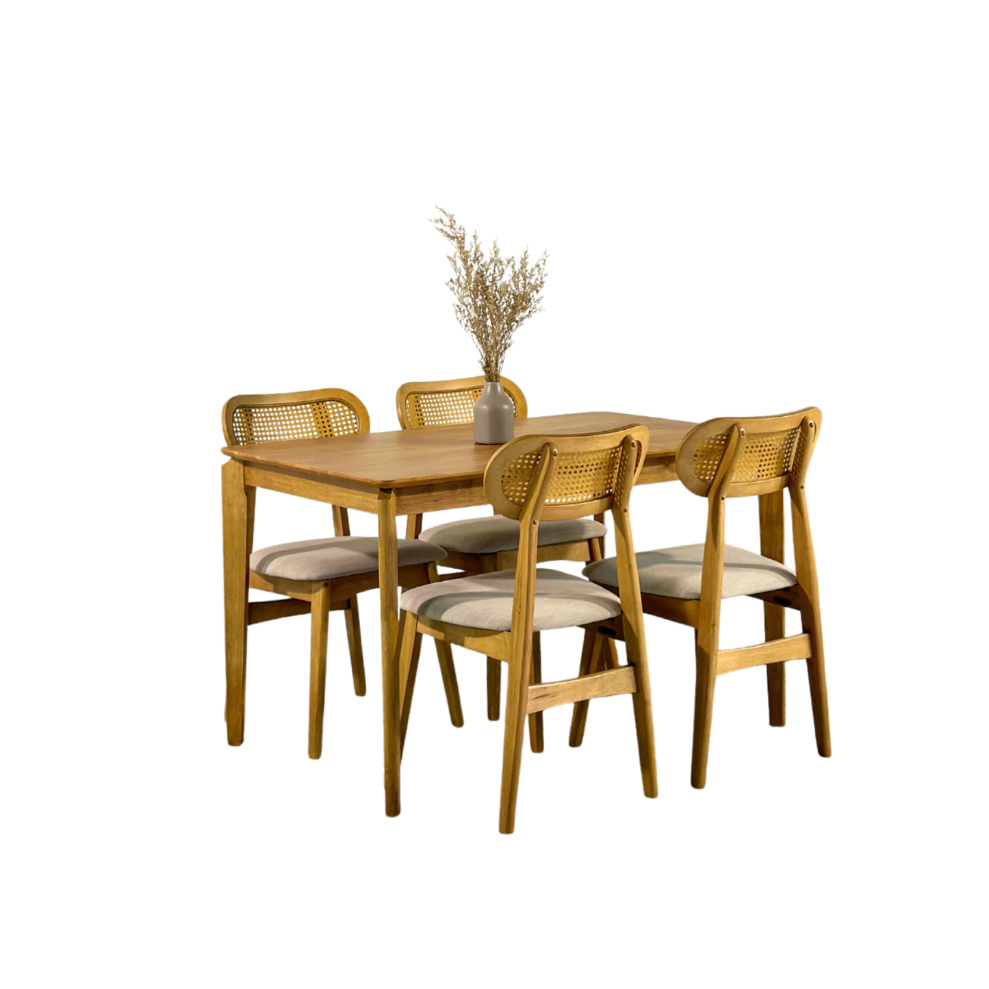 Naomi 4 Seater Set in Natural