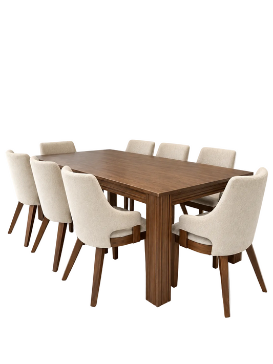 Kingsley 2.0m Dining Table with Abil Chairs