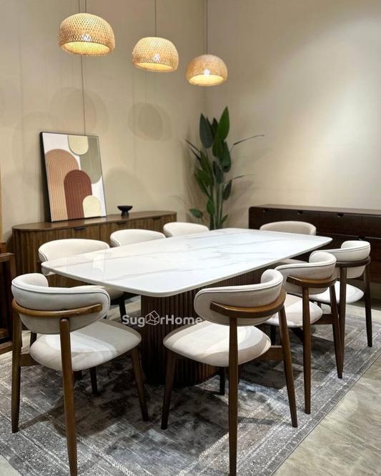 Amber Marble Dining Table