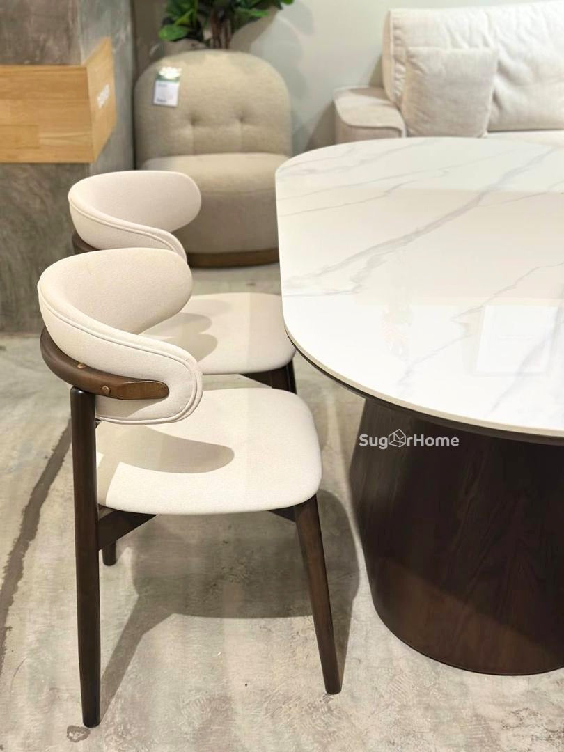 Tiara 1.8m Sintered Stone Dining Table with Zera Chairs