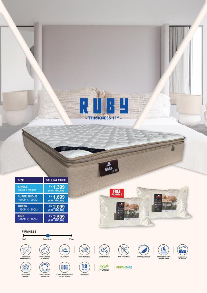 Ruby Mattress (11")