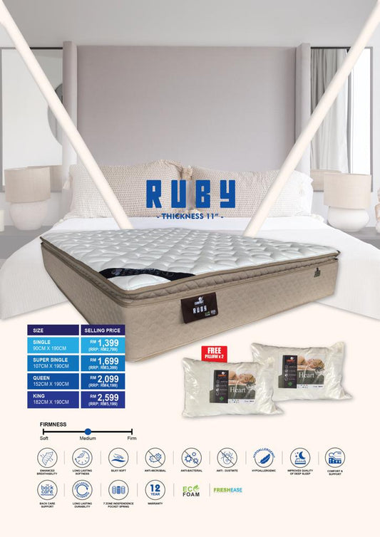 Ruby Mattress (11")