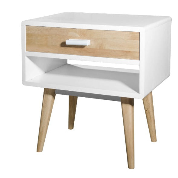 Akita Side Table in White