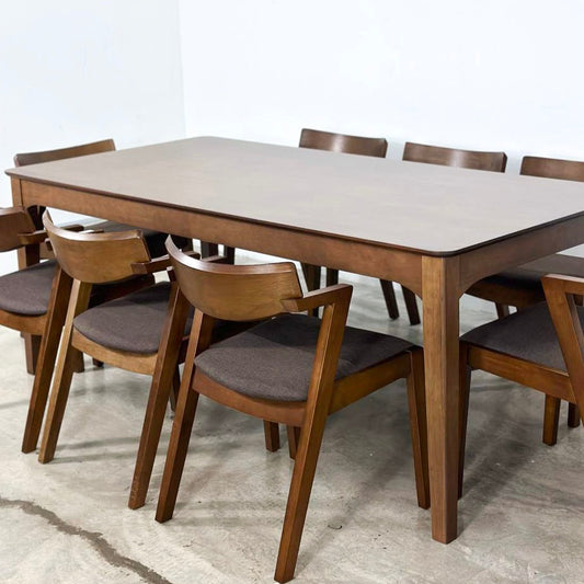 Hailey 1.97m Dining Table with Zoey Chairs