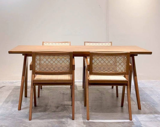 Eleanor 1.8m Dining Table with 4 Eleanor Chairs