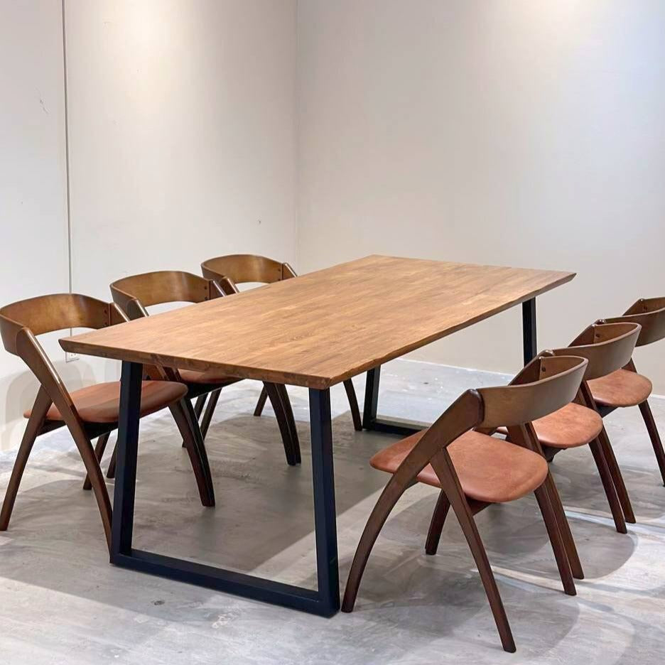 Serena 2.1m Live Edge Dining Table with Atellia Chairs