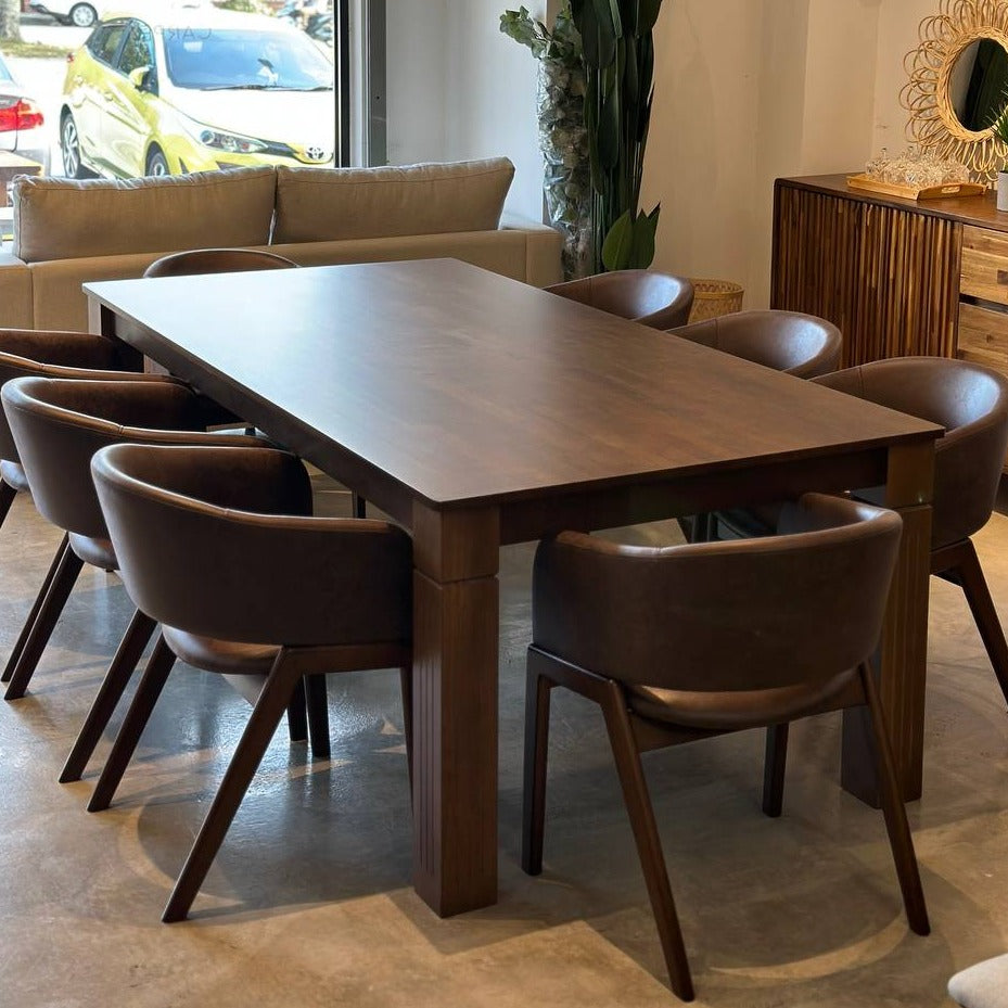 Kingsley 2.1m Dining Table with Leo Chairs
