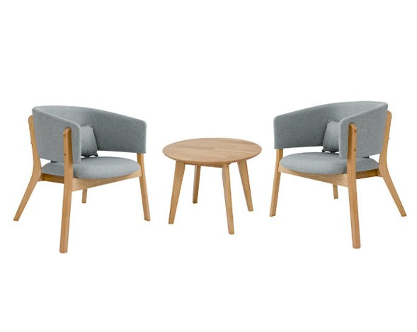 Macchiato Lounge Set in Light Grey / Natural