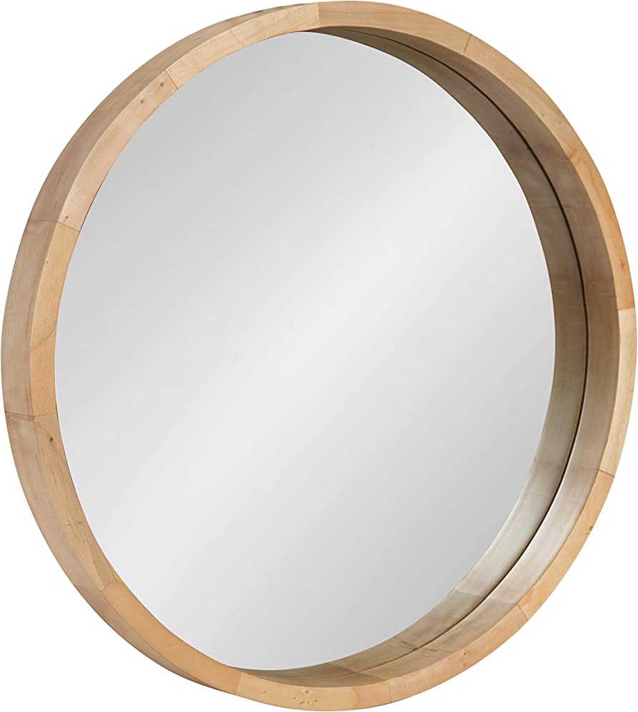 Wooden Mirror (Dia 68cm)
